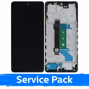 LCD ekraan ühilduv Xiaomi Redmi Note 12 Pro+ 5G must raamiga (Service Pack)