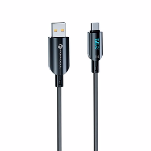 Кабель USB A to USB C Forcell F-Energy QC4.0 PD 3A 66W Digital 1,2 m C272 чёрный