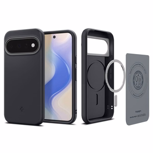 Must Spigen Nano Pop Mag MagSafe-ümbris, sobib mudelitele Google Pixel 11