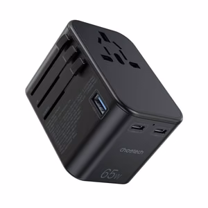 Universal Travel Laadija Choetech PD5009 65W 2xUSB-C/USB-A must