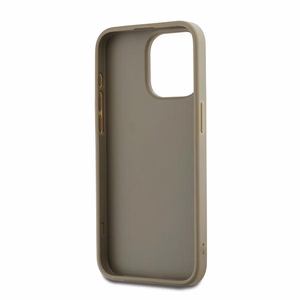DKNY Wrist Strap Stock Logo ümbris jaoks iPhone 15 Pro - beige