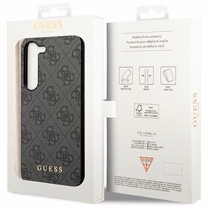 Guess 4G Charms Collection ümbris jaoks Samsung Galaxy A35 - must