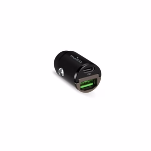 Puro Mini 30W Power Delivery USB-C USB-A Car Laadija - must