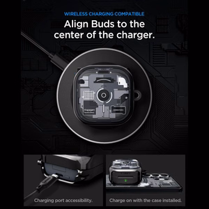 Spigen Ultra Hybrid Zero One ümbris Samsung Galaxy Buds 4 / 4 Pro jaoks - must
