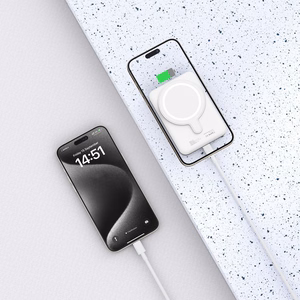 Tech-Protect LifeMag PB10 Powerbank MagSafe 5000mAh 15W USB-C portiga - valge + USB-C kaabel