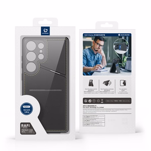 Dux Ducis Rafi II Ümbris jaoks Samsung Galaxy S25 Ultra with Stand and Wallet - must