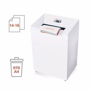 HSM Pure 530 – paberipurustaja, ristlõikega, 30 cm sisestusava laius, 55 dB, valge (2353111)