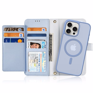 Dux Ducis Lawa Leather Ümbris jaoks iPhone 15 Pro - Sinine