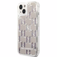 Karl Lagerfeld KLHCP14SLMNMS iPhone 14 6.1 "hardcase hõbedane / hõbedane Liquid Glitter Monogram