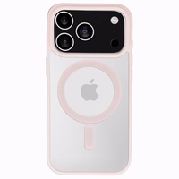 Acrylic Color MagSafe Ümbris jaoks Iphone 17 Pro hele roosa