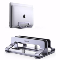 Ugreen Vertical stand for 2 devices Ugreen LP258 aluminium for laptop tablet - hõbedane