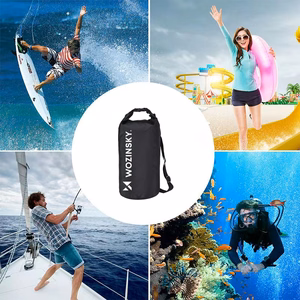 Wozinsky WWK-10 veekindel kott SUP kajakile 10 l - must