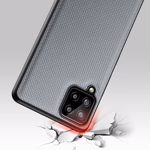 Dux Ducis Fino nailonist kattega ümbris Samsung Galaxy A22 4G hallile