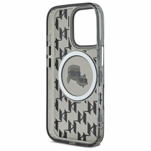 Karl Lagerfeld IML Monogram Karl & Choupette Head MagSafe iPhone 16 Pro Ümbris - must
