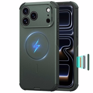 ESR Cyber Tough MagSafe ümbris iPhone 18 Pro Max / 17 Pro Max jaoks, roheline