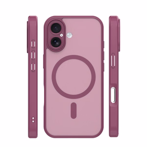 Mag Matt case for iPhone 16 6,1" maroon camera protection