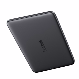 Baseus PicoGo AM41 5000mAh 20W Ultra-Thin MagSafe ühilduv elektripank koos musta Baseus Simple USB-C 60W 30cm kaabliga - hall