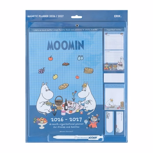 Moomins magnetiline kuukalender ja planeerija, 2026/2027, 30 × 34 cm