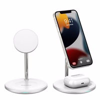 Wireless laadija Choetech T581-F with alus (valge)