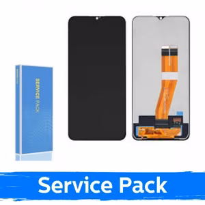 LCD ekraan ühilduv Samsung A035F A03 non-EU must (Service Pack / Aftermarket)(NF versioon)