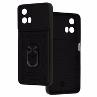 Slide Camera Armor Ümbris jaoks Motorola Moto G45 5G Must