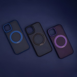 Mag Ring Rotating ümbris jaoks iPhone 12 / 12 Pro 6,1" lilla