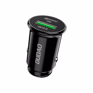 Autolaadija Dudao R3PRO must (1xUSB / 1xUSB-C / 18W) + Type-C / Lightning kaabel