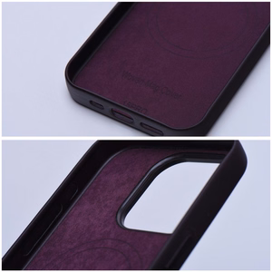 WOVEN MAG COVER Ümbris compatible with MagSafe jaoks IPHONE 13 Pro burgundy