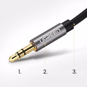 Ugreen AV119 10736 audio kaabel mini jack 3.5mm / mini jack 3.5mm 3m must