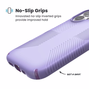 Speck Presidio Lux Grip MagSafe ümbris seadmele iPhone 17, Purple Fade / Magic Purple / New Poppy värvitoonis