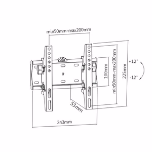 Gembird WM-42T-02 TV mount/stand 106.7 cm (42") must