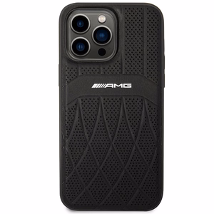 AMG AMHMP14XOSDBK iPhone 14 Pro Max 6.7" чёрный/чёрный хардкейс Leather Curved Lines MagSafe