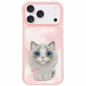 Nimmy Big Eyed Pet 2.0 Cat Ümbris jaoks iPhone 17 Pro - Roosa