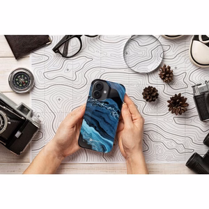 Ümbris jaoks iPhone 15 PRO Forcell F-Protect Mirage compatible with Magsafe Military Drop-Test deep sea