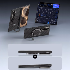 Benks Magnetic Armor Grid Air Grand Combo ümbris (C.K.FL.SA.BK.0051) Samsung Galaxy Z Fold 8 Ultra mudelile, must