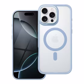 MATTE MAG COVER Ümbris compatible with MagSafe jaoks IPHONE 16 Pro Max sinine