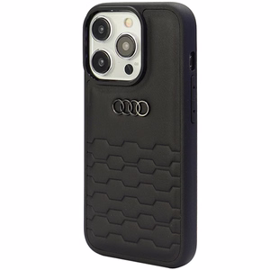 Audi GT чехол из синтетической кожи для iPhone 15 Pro Max - чёрный