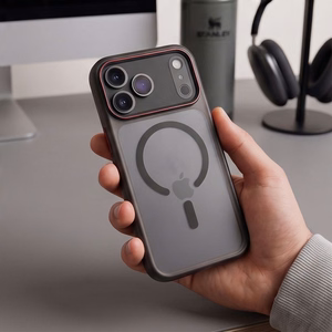 Tech-Protect MagCam MagSafe ümbris mudelitele iPhone 18 Pro Max / 17 Pro Max, mattmust ja punane
