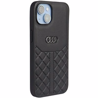 Audi Genuine Leather iPhone 14 6.1" must/must hardcase AU-TPUPPCIP14-Q8/D1-BK