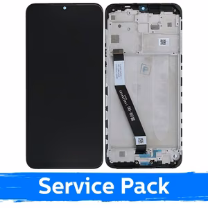LCD Ekraan Ühildub Xiaomi Redmi 9 Koos Frame / Must / (Service Pack)