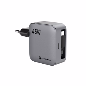 Phone laadija Forcell F-Energy GaN USB C + retractable kaabel USB C PD QC4.0 3A 45W VT-R5 hall