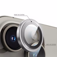 Tempered glass Tel Protect Titanium Lens 99% AR on camera jaoks Iphone 15 Pro/15 Pro Max läbipaistev (lens 3 pcs)
