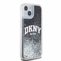 DKNY ümbris jaoks iPhone 15 6,1" HC DKHCP15SLBNAEK must HC liquid glitters w arch logo