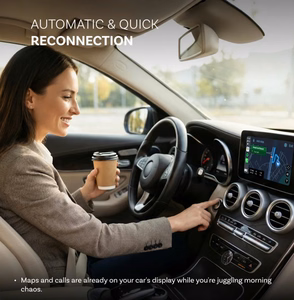 Ottocast Mini Aura CA530-T juhtmevaba Apple CarPlay/Android Auto adapter, must