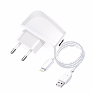 Phone laadija Sinine Star Lite USB A 1A 5W + kaabel USB A to Lightning TFK-TC-1095B valge