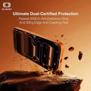 Karastatud klaas Tel Protect 10X AR 3.0 AntiReflective Titanium Iphone 16 Pro Max jaoks