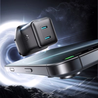 Joyroom JR-TCG17 45W 2 x USB-C wall laadija (UK plug) - must