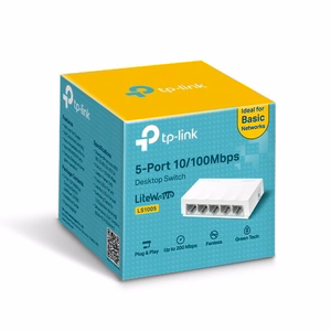 TP-Link LS1005 võrgulüliti mittehallatav Fast Ethernet (10/100) valge