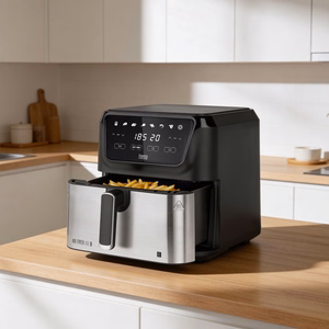 TEESA DIGITAL AIR FRYER XXL kuumaõhufritüür, 8 l, 1700 W, suur anum, programmid, soojashoidmine