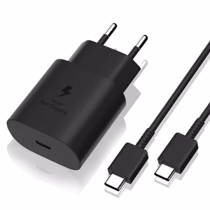 Laadija Samsung EP-TA800NB 25W + Type-C kaabel 25W must